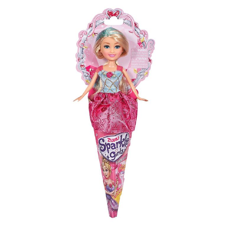 Zuru Sparkly Girls Princess Doll in Cone  Multicolor Age-3 Years & Above