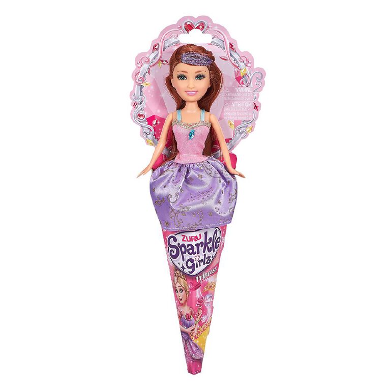 Zuru Sparkly Girls Princess Doll in Cone  Multicolor Age-3 Years & Above