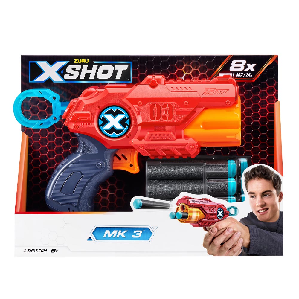 Zuru X-Shot Barrel Breaker Gun with 6 Darts Age- 4 Years & Above