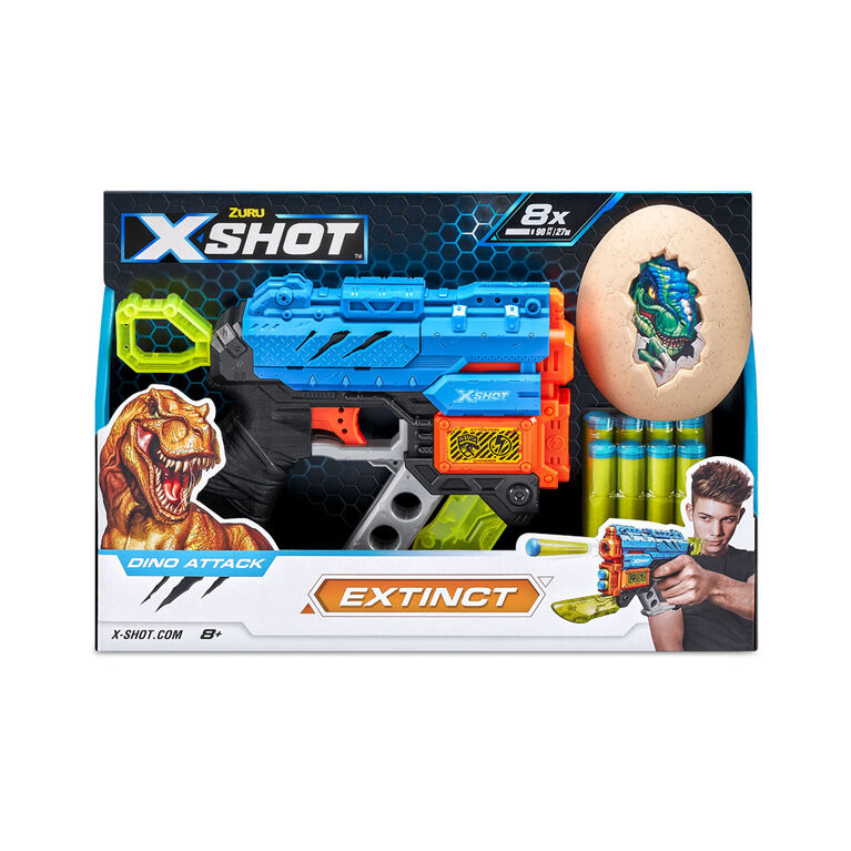 Zuru X-Shot Dino Attack Extinct Blaster (8 Darts, 1 Egg) Multicolor Age- 4 Years & Above