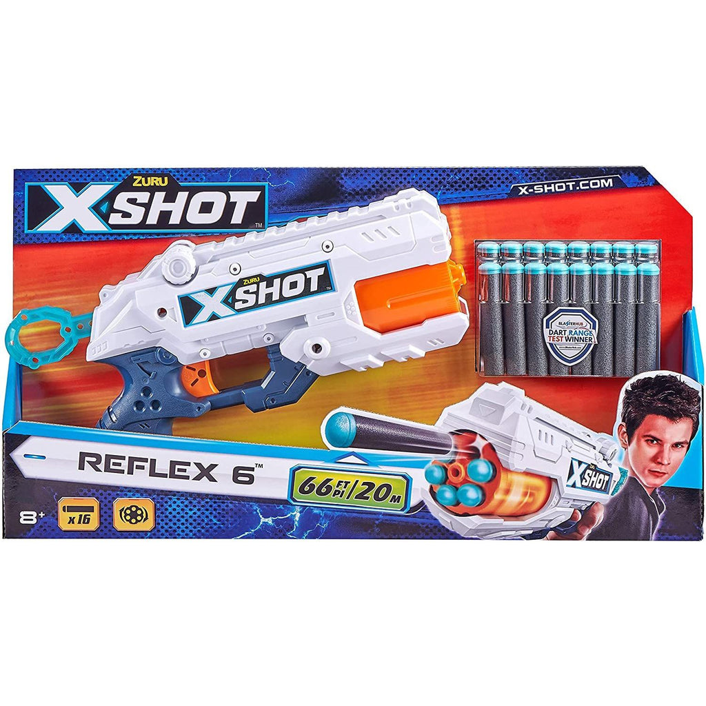 Zuru X-Shot Excel Double Reflex 6 Foam Dart Gun Blaster  Age- 8 Years & Above