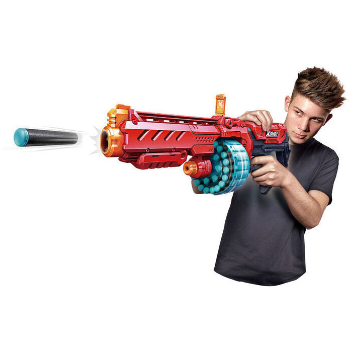 Zuru X-Shot Excel Turbo Fire Blaster (48 Darts) Red Age- 4 Years & Above