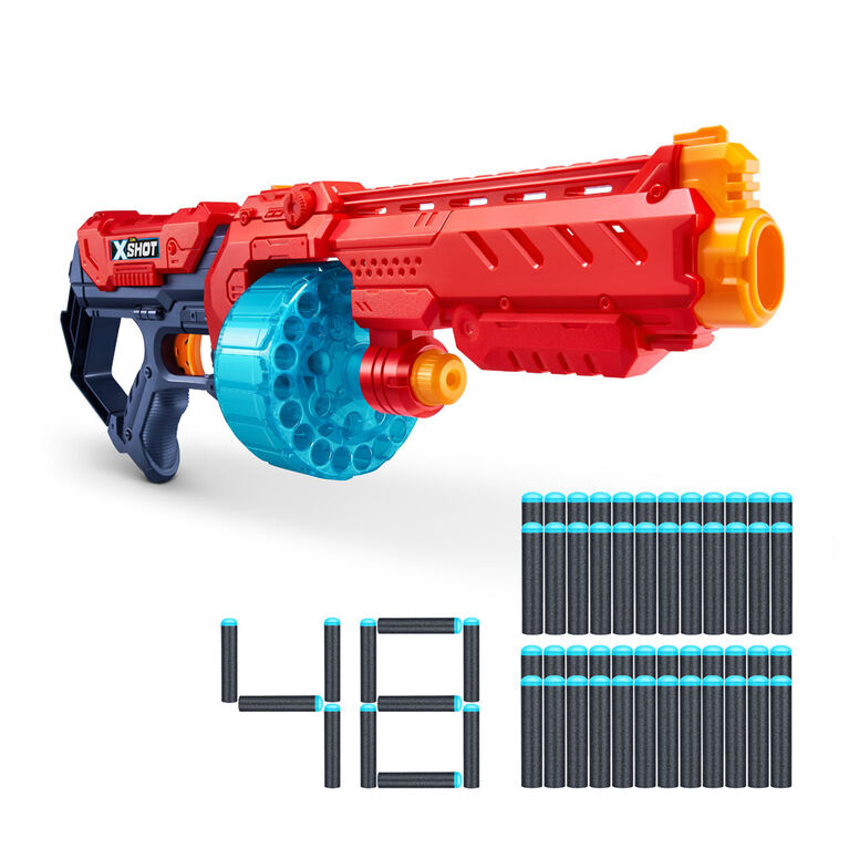 Zuru X-Shot Excel Turbo Fire Blaster (48 Darts) Red Age- 4 Years & Above