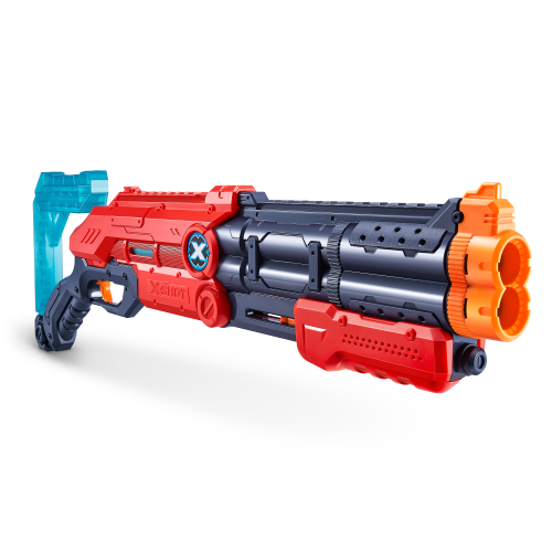 Zuru X-Shot Excel Ultimate Shootout Pack (4 Blasters 48 Darts, 6 Cans) Age- 8 Years & Above