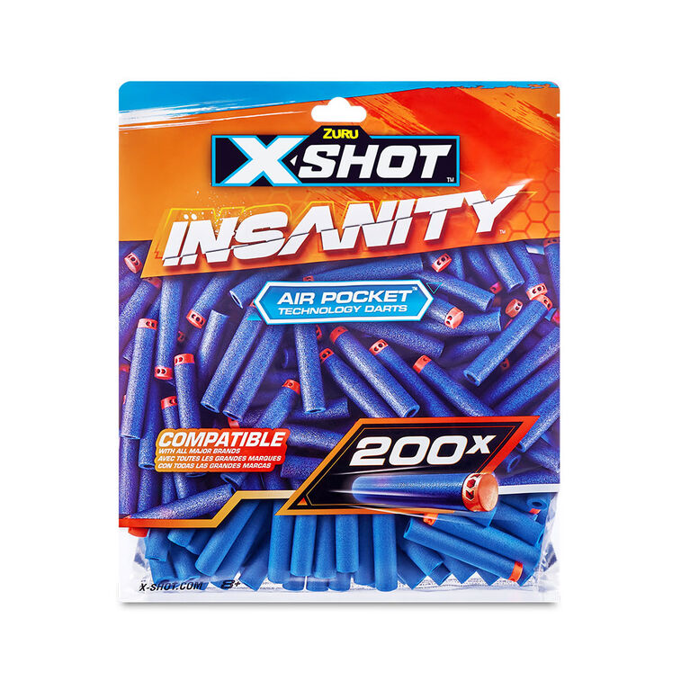 Zuru X-Shot Insanity Dart Refill Pack (200 Darts) Multicolor Age- 8 Years & Above