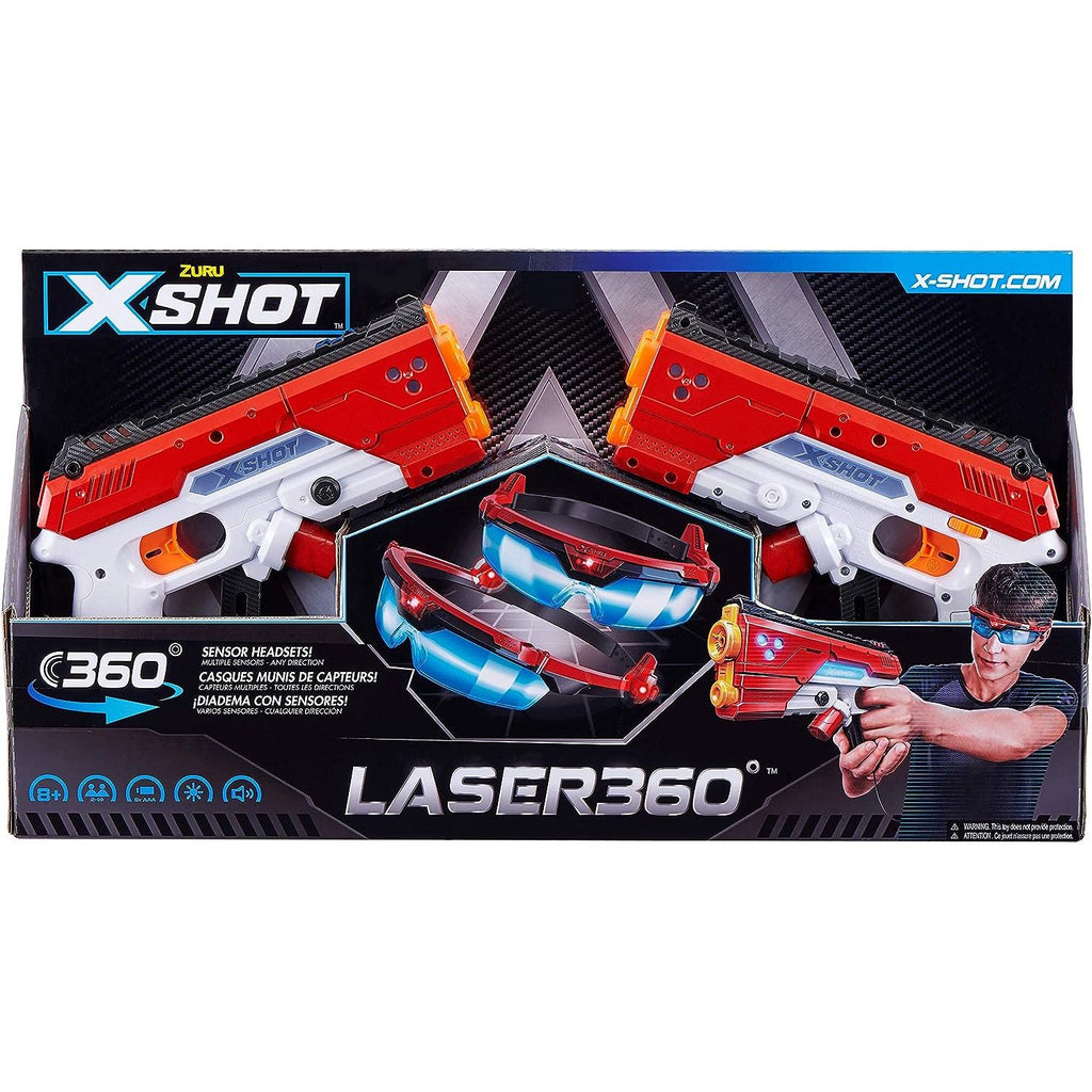 Zuru X-Shot Laser 360° Double Laser Blaster Pack 36280 Multicolor Age- 10 Years & Above