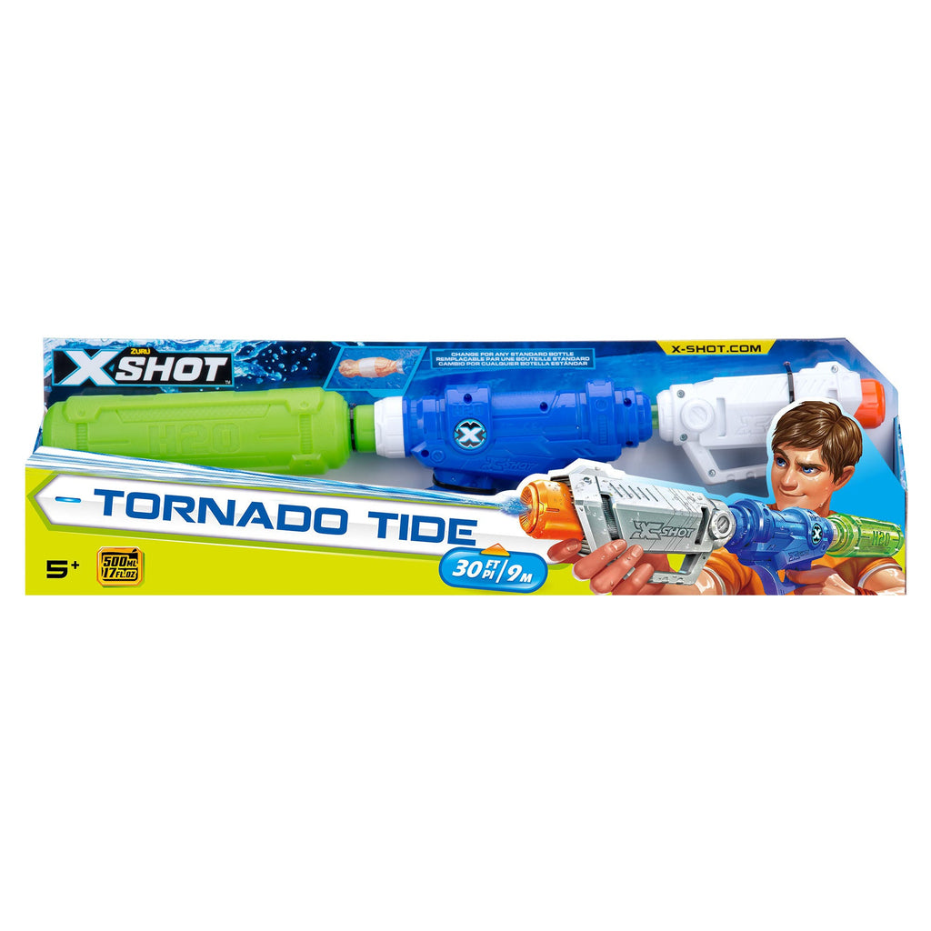 Zuru X-shot Tornado Tide Water Blaster Green/Blue/White Age- 6 Years & Above