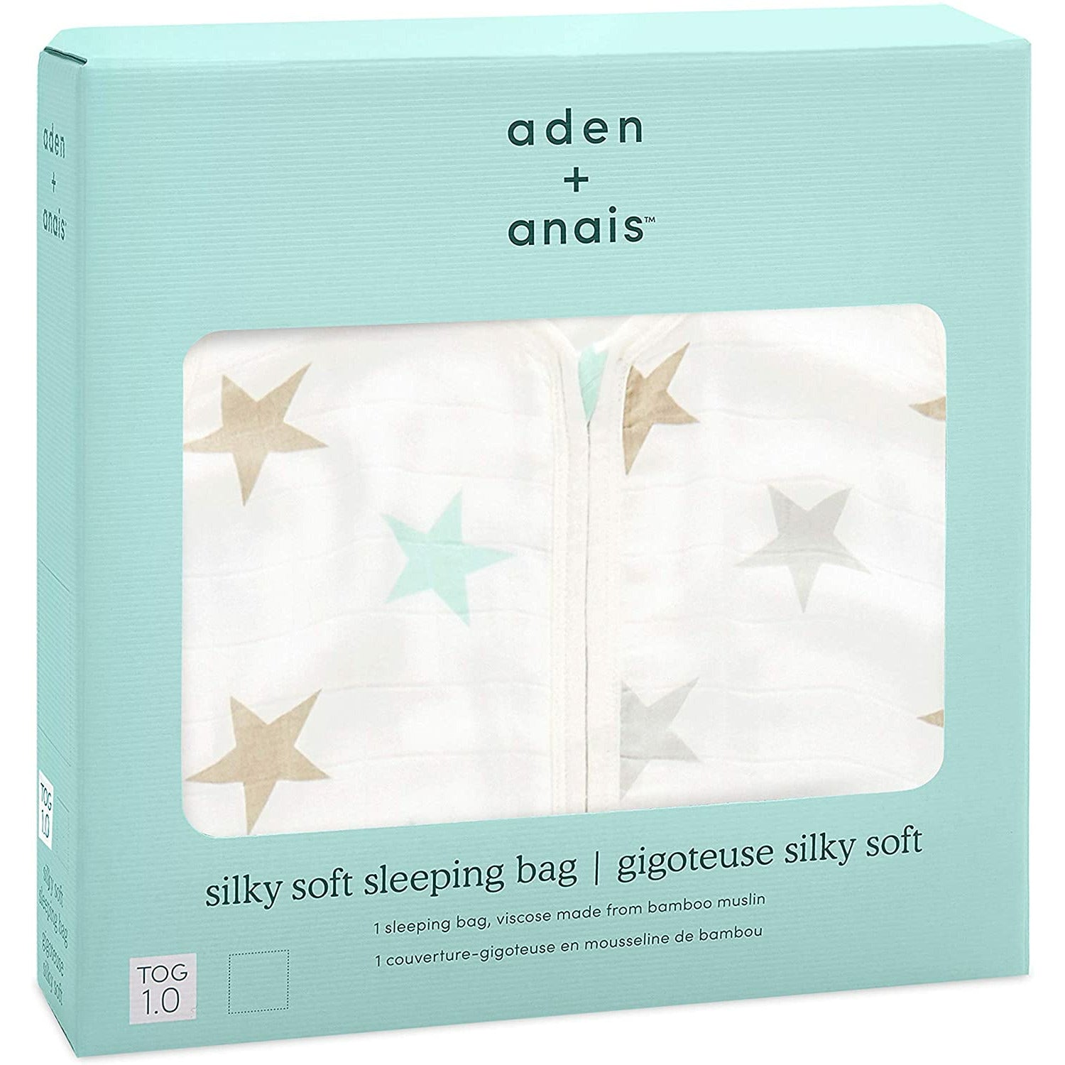 aden + anais Silky Soft Sleeping Bag Milky Way Age 618m Peekaboo