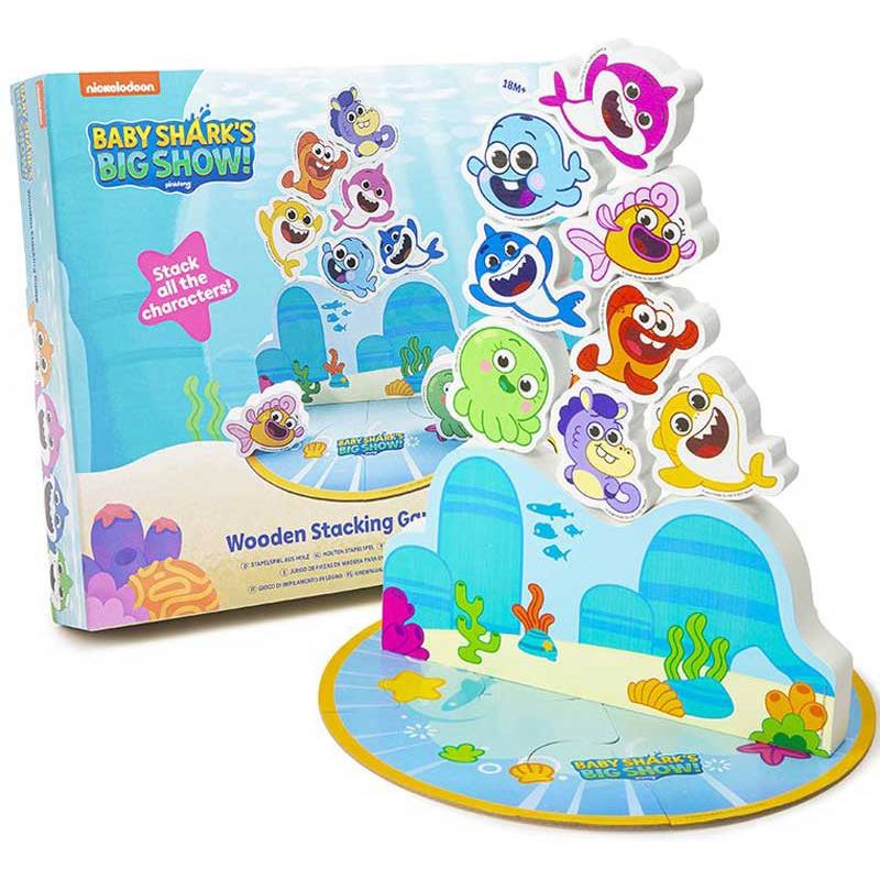 Baby Shark Wooden Stacking Game Age-3 Years & Above
