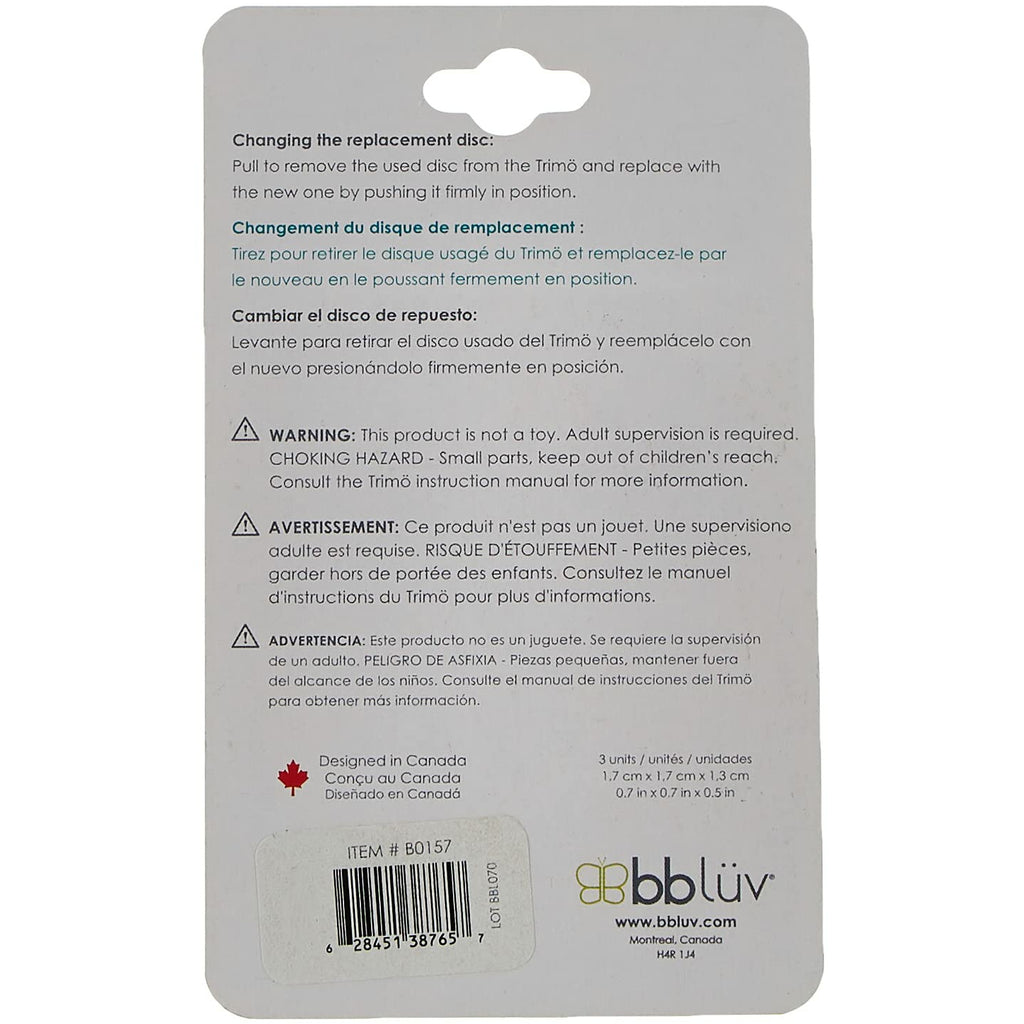 Bb Luv Trimö - 3 Pack Replacement Filing Disc Step 1 - Pink - 0-3M 0-3M