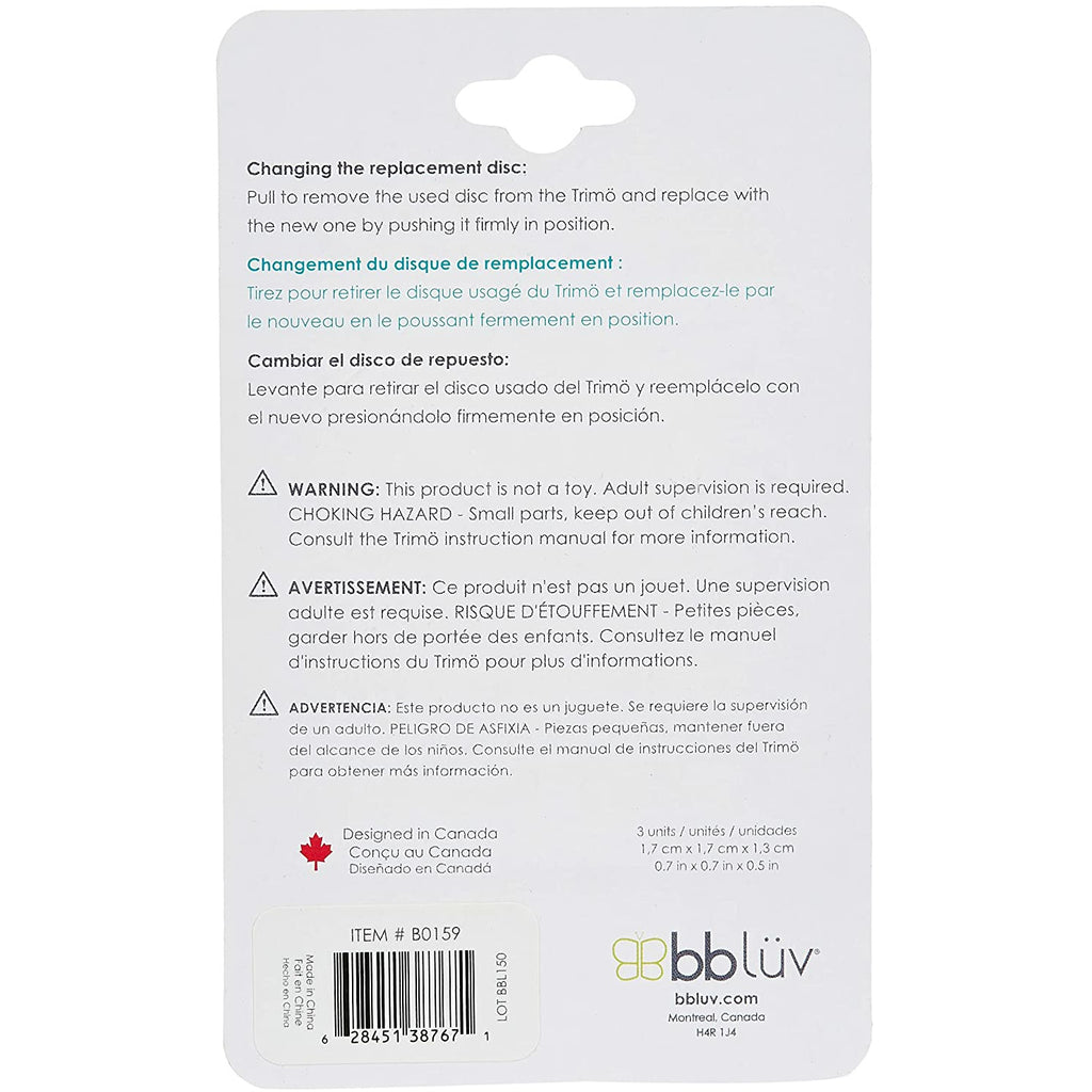 Bb Luv Trimö - 3 Pack Replacement Filing Disc Step 3 - Lime - 6-12M 6-12M