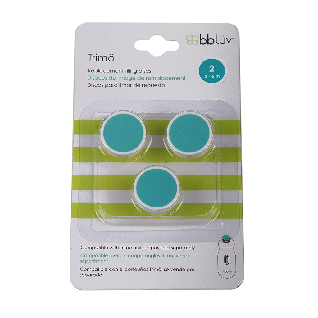 Bb Luv Trimö - 3 Pack Replacement Filing Disc Step 2 - Aqua - 3-6M 3-6M
