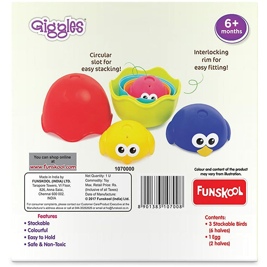 Funskool Stacking Egg Birds Age 6m+