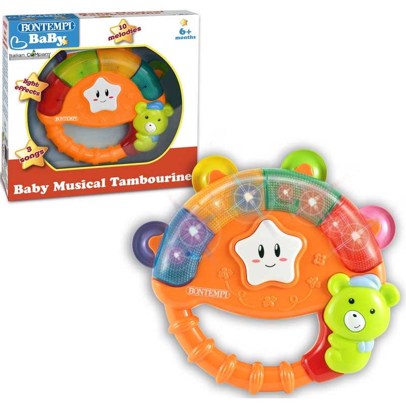 Bontempi Baby Musical Tambourine Age-3 Years & Above