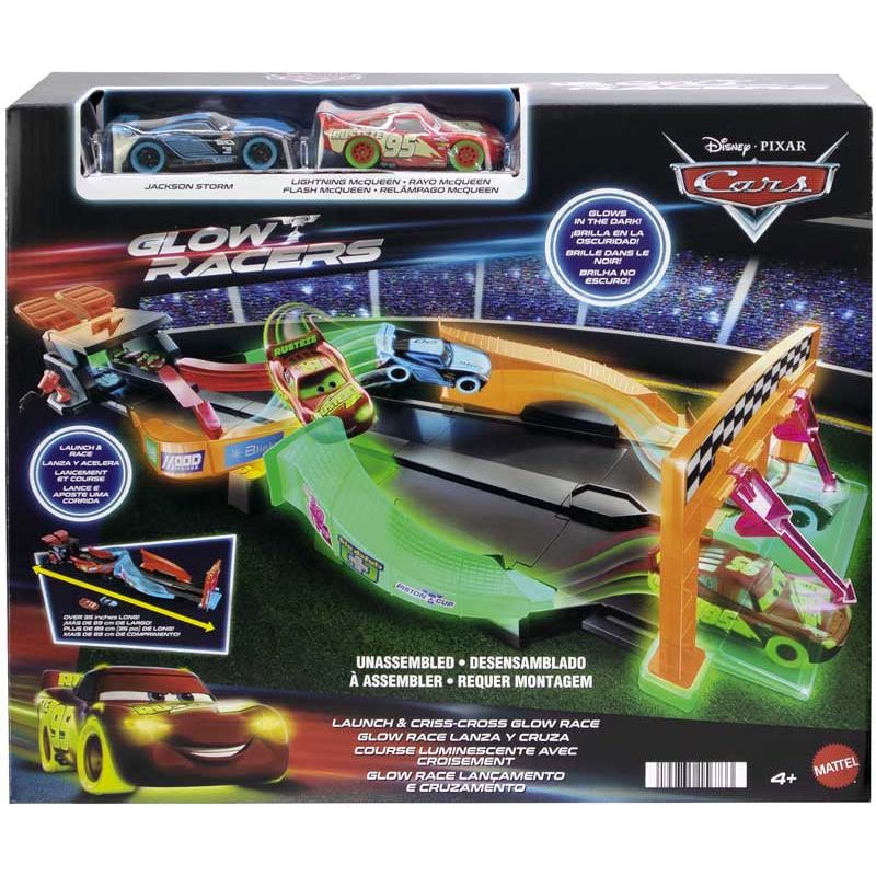 Disney Cars Night Racing Track Set Age-4 Years Above Peekaboo