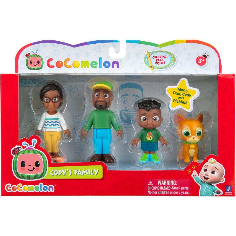 Cocomelon 4 Pack Cody Family Age-3 Years & Above