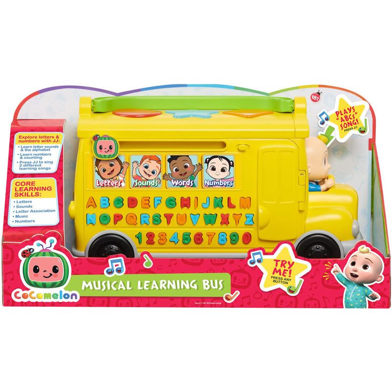 Cocomelon Learning Bus with Sound Yellow Age-3 Years & Above