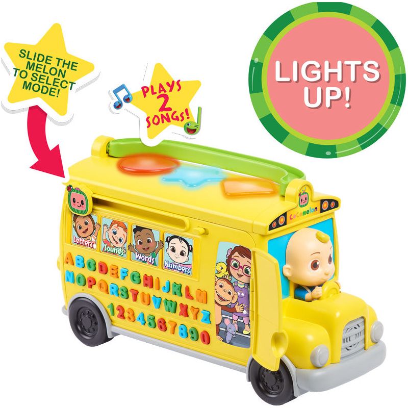 Cocomelon Learning Bus with Sound Yellow Age-3 Years & Above