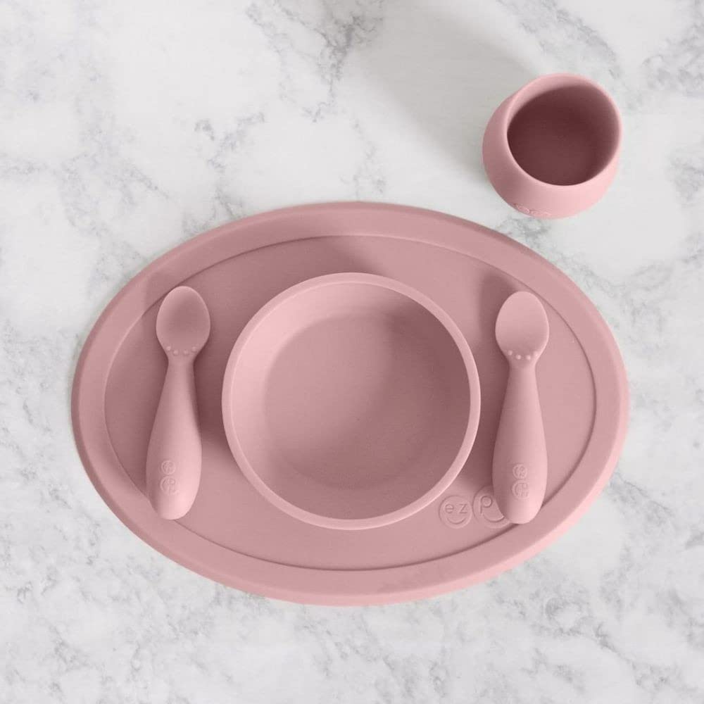 ezpz First Food Feeding Set of 6 Blush Age- 3 Months & Above