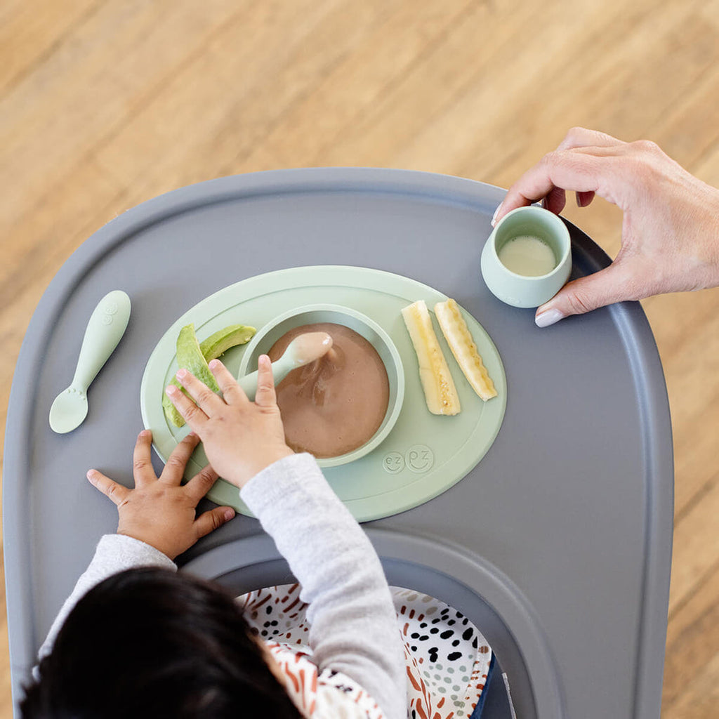 ezpz First Food Feeding Set of 6 Sage Age- 3 Months & Above