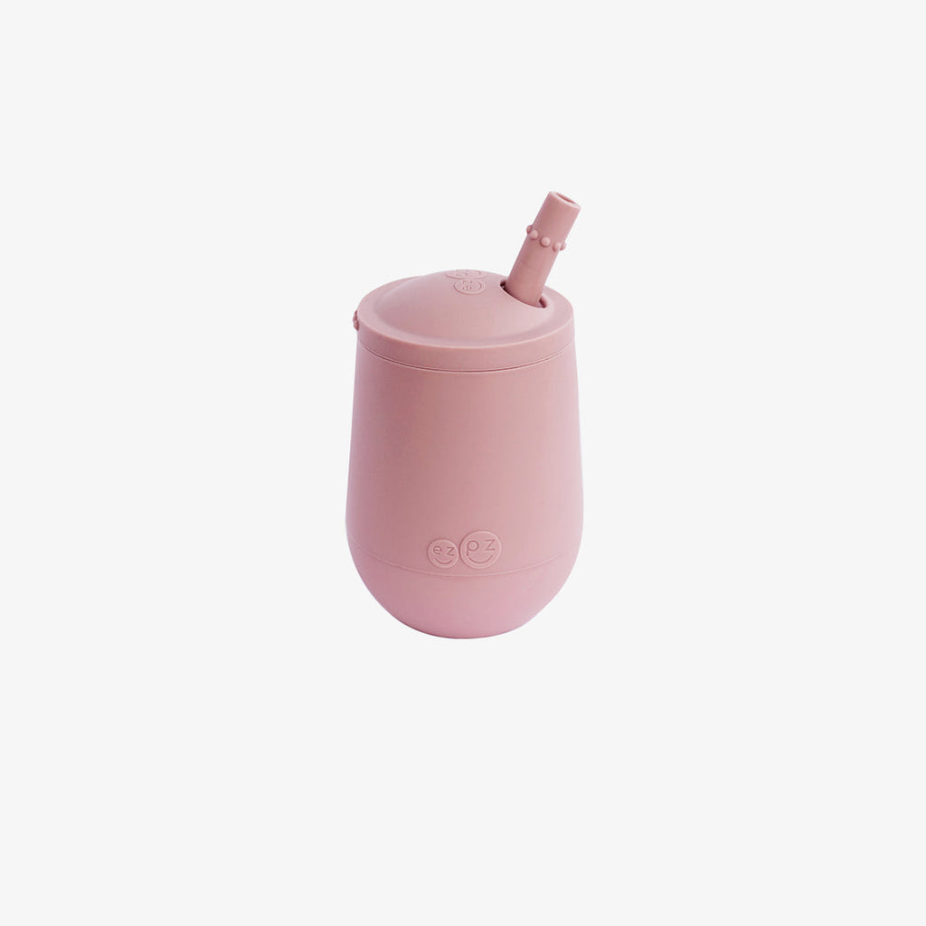 ezpz Mini Cup & Straw Training System Blush Age- 3 Months & Above