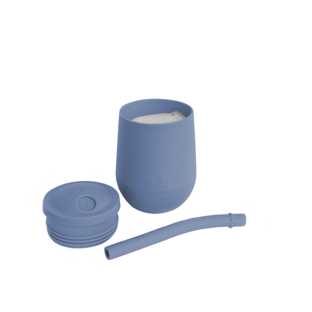 ezpz Mini Cup & Straw Training System Indigo Age- 3 Months & Above