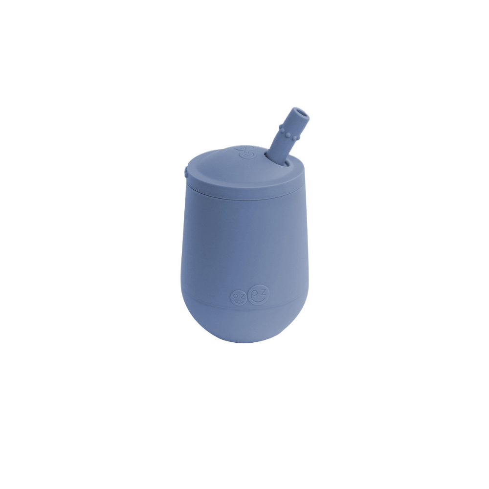 ezpz Mini Cup & Straw Training System Indigo Age- 3 Months & Above