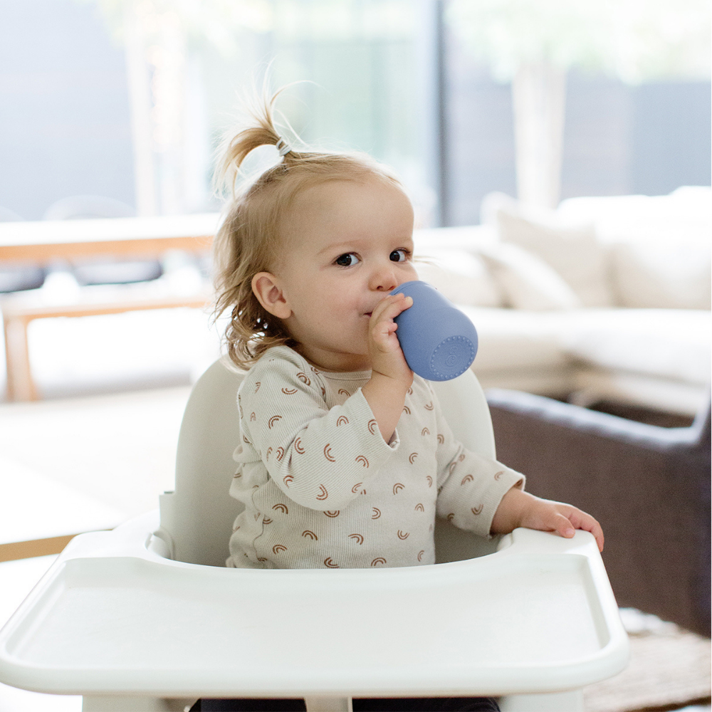 ezpz Mini Cup & Straw Training System Indigo Age- 3 Months & Above