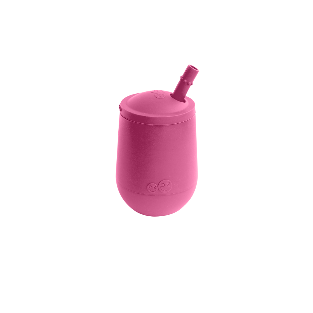ezpz Mini Cup & Straw Training System Pink Age- 3 Months & Above
