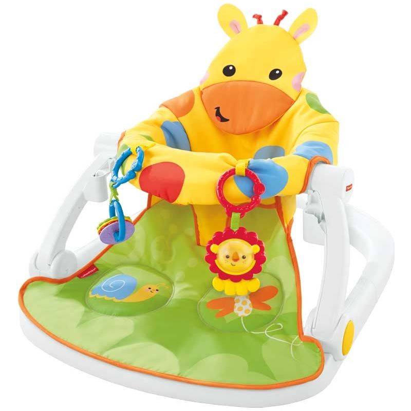 Fisher-Price Giraffe Sit-Me-Up Floor Seat With Tray Age-Newborn & Above