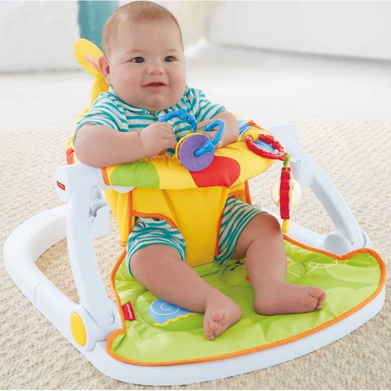 Fisher-Price Giraffe Sit-Me-Up Floor Seat With Tray Age-Newborn & Above