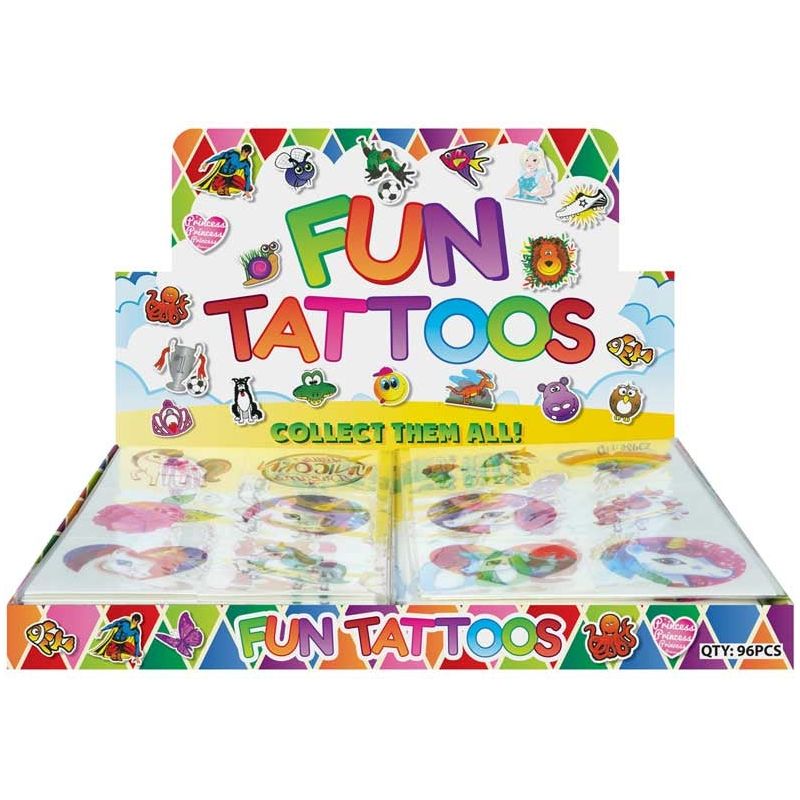 Fun Tattoos Mini 4Cm Unicorn 6 Pcs Per Card  Assorted Age-3 Years & Above