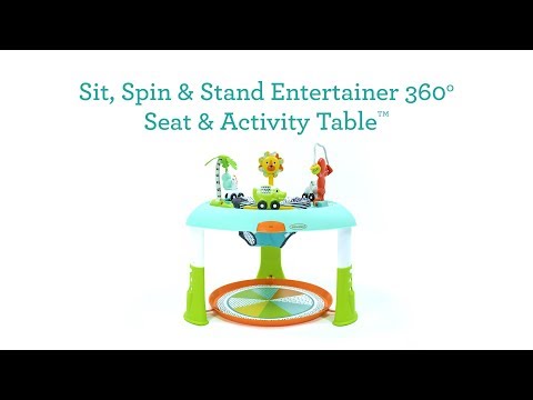 Infantino 2-in-1 Sit, Spin & Stand Entertainer & Activity Table Multicolor Age- 4 Months & Above