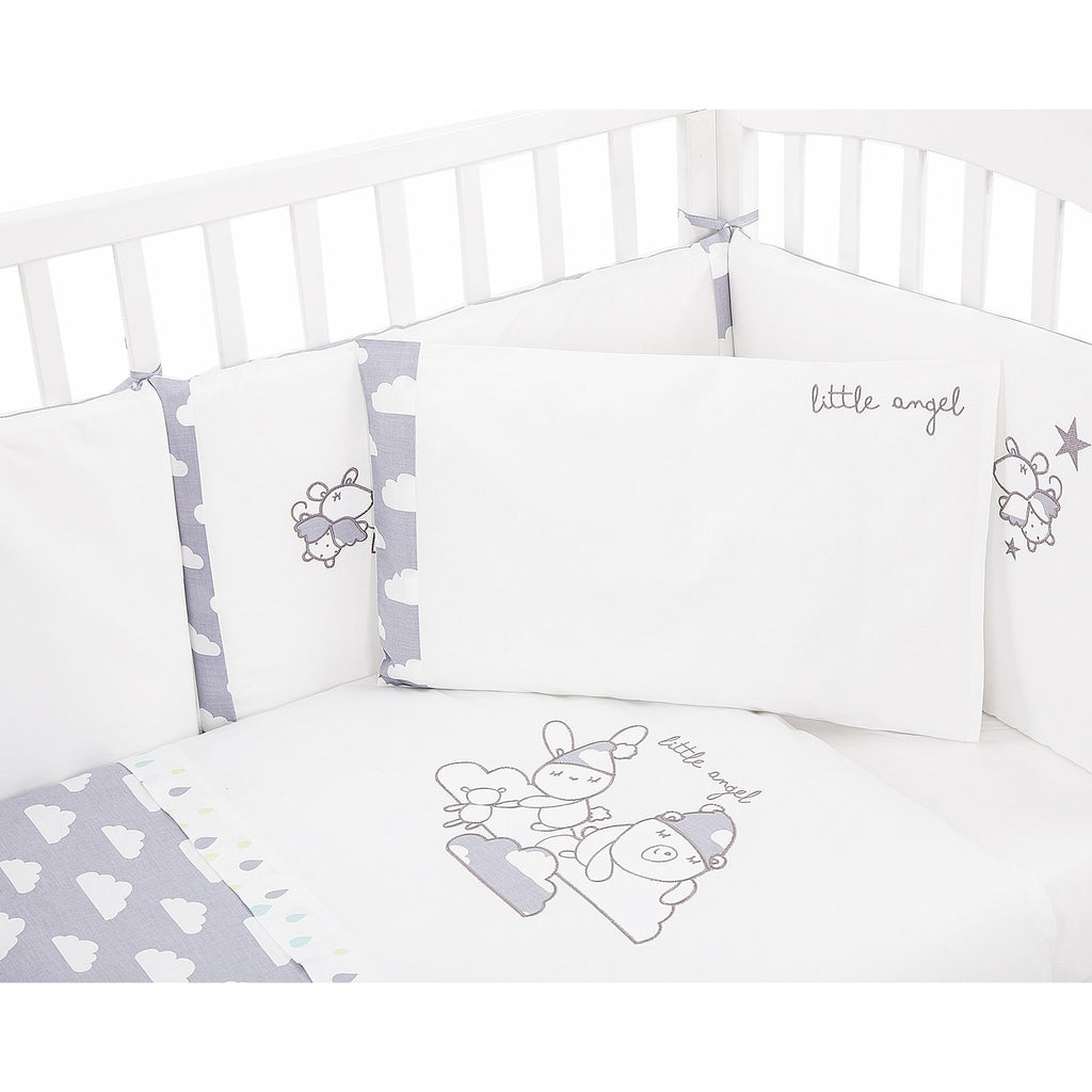 Kikkaboo Bedding Set 3 Pieces Eu Style 60*120 Embroidery Little Age 0-24M Unisex