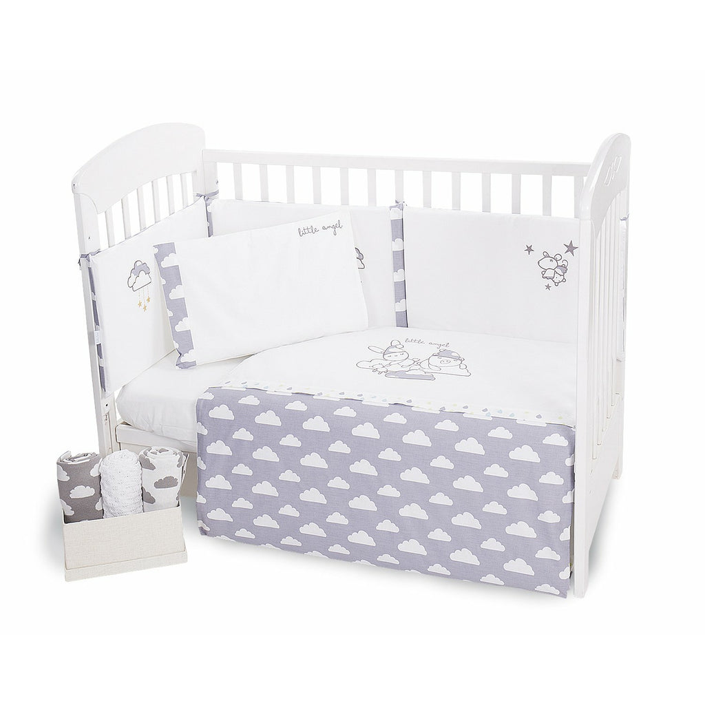 Kikkaboo Bedding Set 3 Pieces Eu Style 60*120 Embroidery Little Age 0-24M Unisex