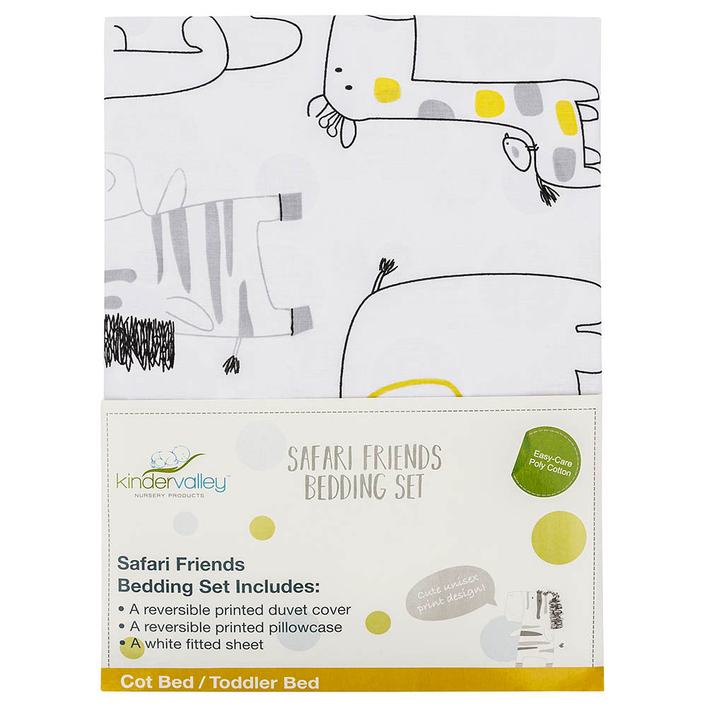 Kinder Valley Toddler Bedding Set, Safari Friends