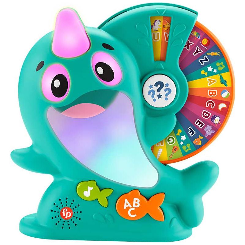 Fisher Price Linkamals Narwhal Learning Toy Blue Age-18 Months & Above