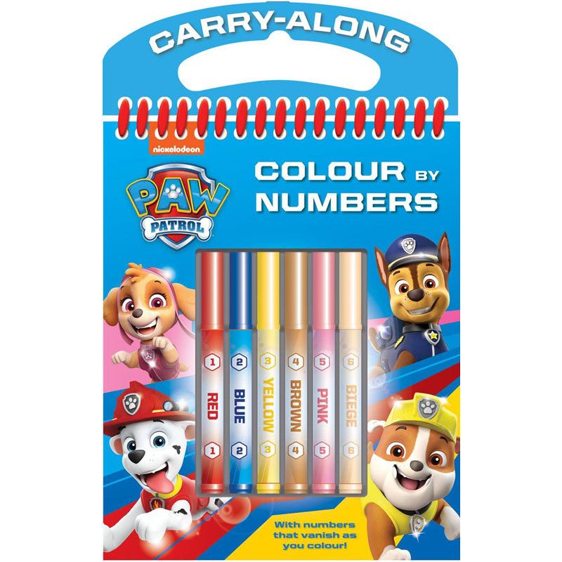 Paw Patrol Colour By Numbers Age-3 Years & Above