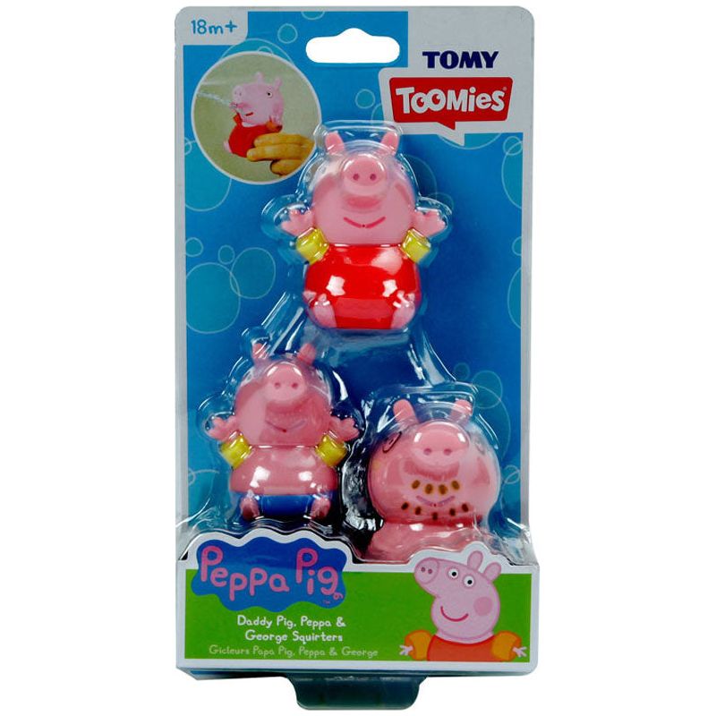 Peppa Pig Family Squirters Bath Toys Pack Of 3 Age-18 Months & Above