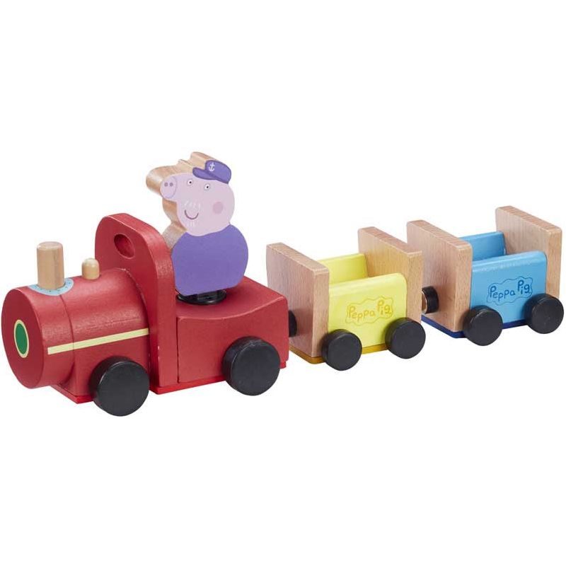 Peppa Pig Wooden Grandpa Pigs Train Age-2 Years & Above
