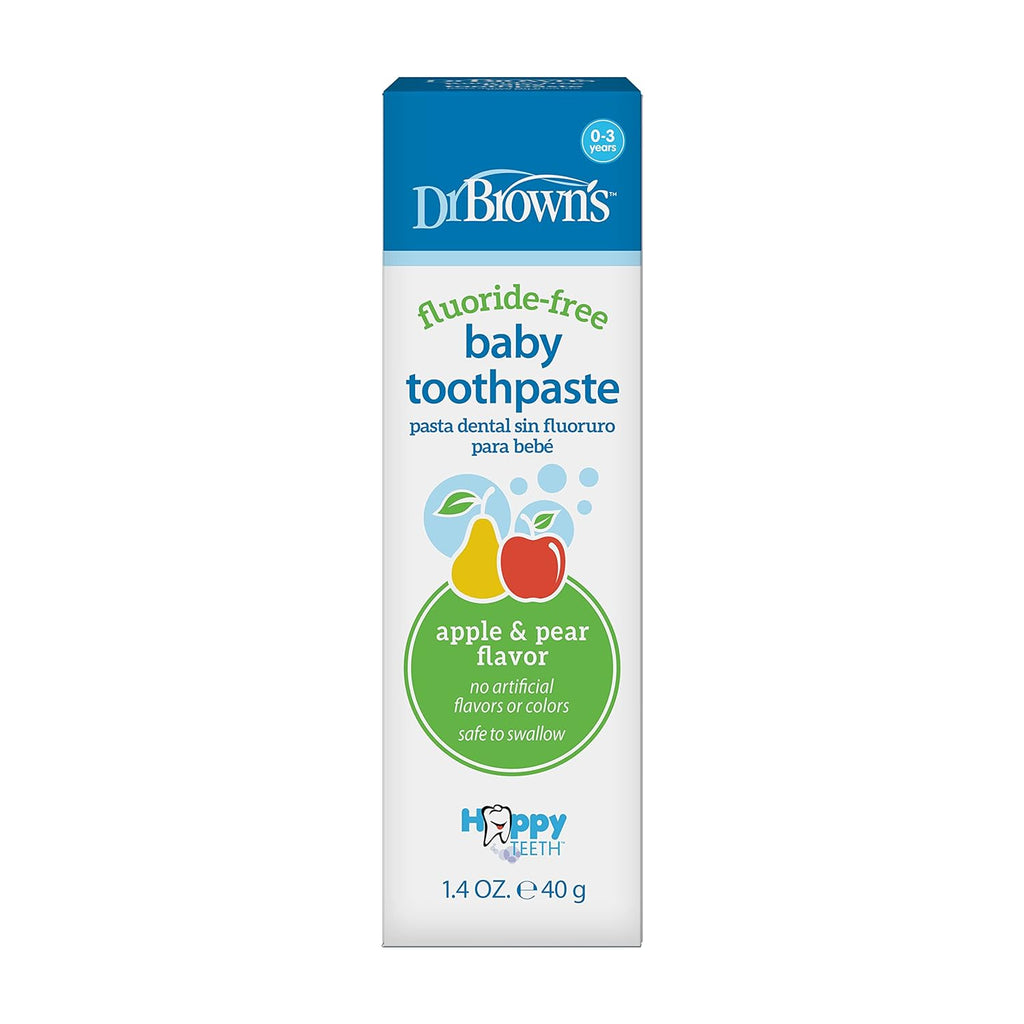 Dr Brown Dr. Brown's Fluoride-Free Toothpaste (Apple/Pear) 1.4 oz/40 g Age- Newborn to 3 Years