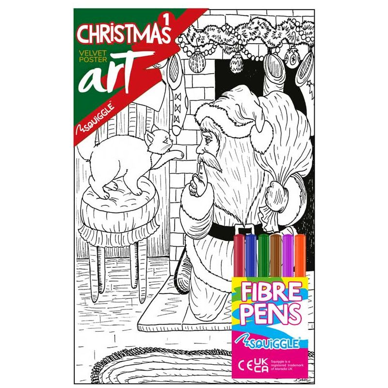 Pibi Christmas Velvet Art Poster Assorted Age-3 Years & Above